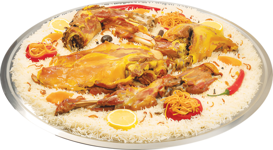 صحن ذبيحة مندي على رز